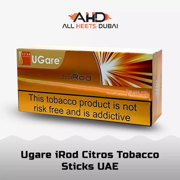 Unlock the zest of UGare iRod Citrus Tobacco Sticks – a true competitor to IQOS Heets. Immerse yourself in a world of quality, aroma, and satisfaction. Buy now!