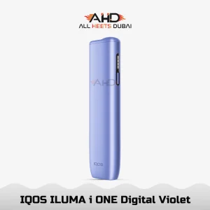 Metallic violet sheen on IQOS ILUMA i ONE Digital Violet showing satin texture in light