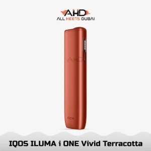 IQOS ILUMA i ONE Vivid Terracotta compact all-in-one device available for Dubai delivery