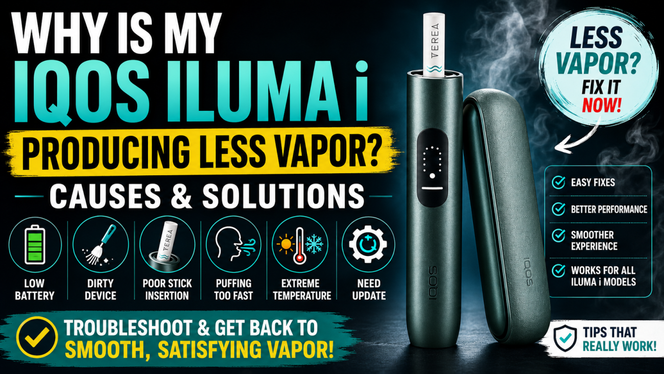 Why Is My IQOS ILUMA i Producing Less Vapor? Causes and Solutions 1 Why Is My IQOS ILUMA i Producing Less Vapor Causes and Solutions