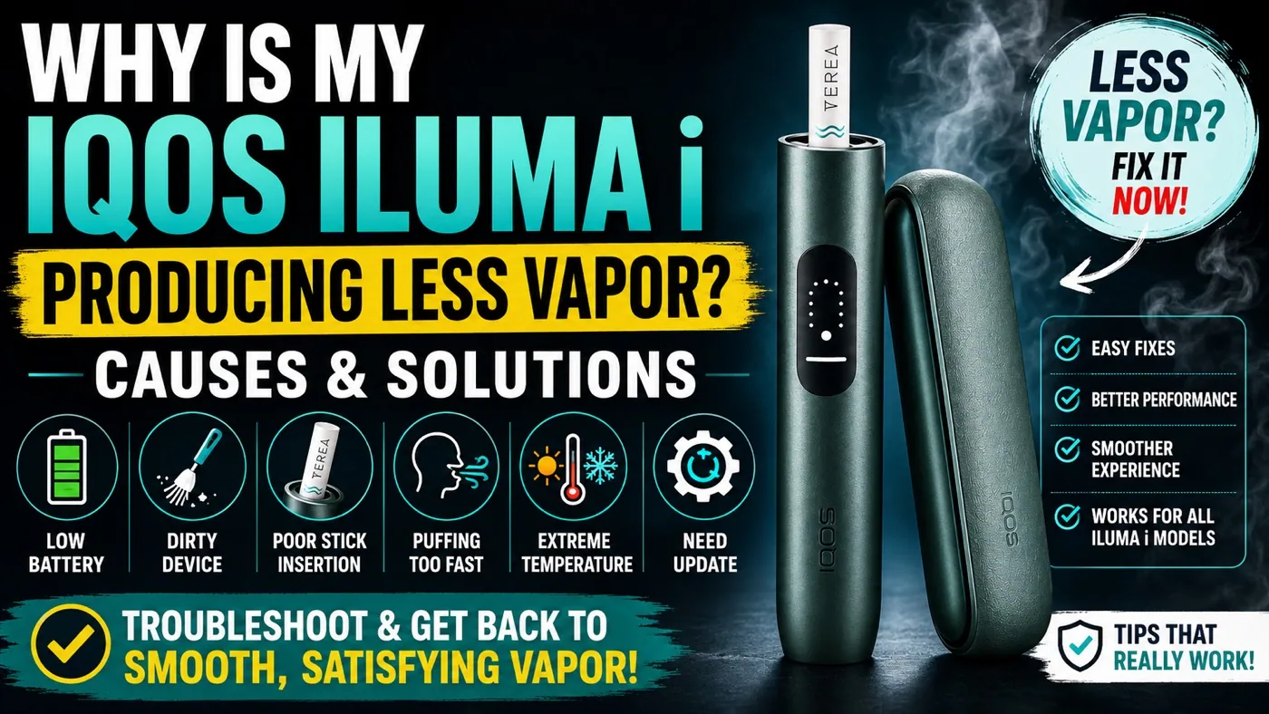 Why Is My IQOS ILUMA i Producing Less Vapor Causes and Solutions