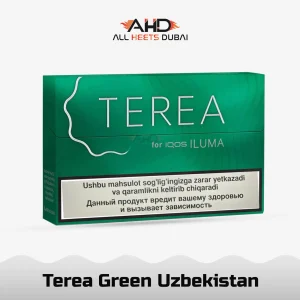 TEREA Green Uzbekistan balanced menthol tobacco flavor for IQOS ILUMA users in UAE