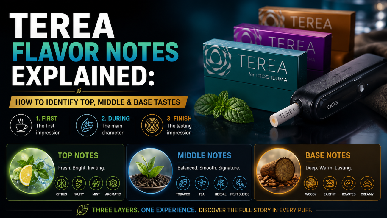 TEREA Top, Middle & Base Flavor Notes Guide