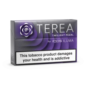 IQOS TEREA Twilight Pearl Tajikistan product pack with branded packaging for use with IQOS ILUMA devices In Abu Dhabi
