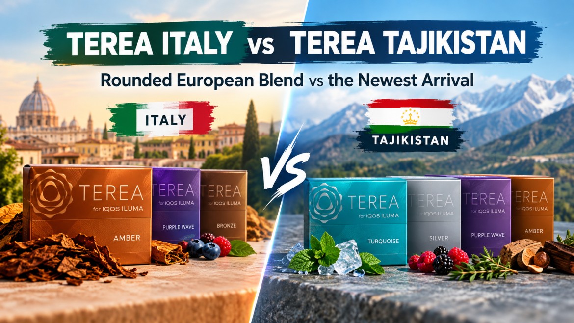 TEREA Italy vs TEREA Tajikistan Rounded European Blend vs the Newest Arrival