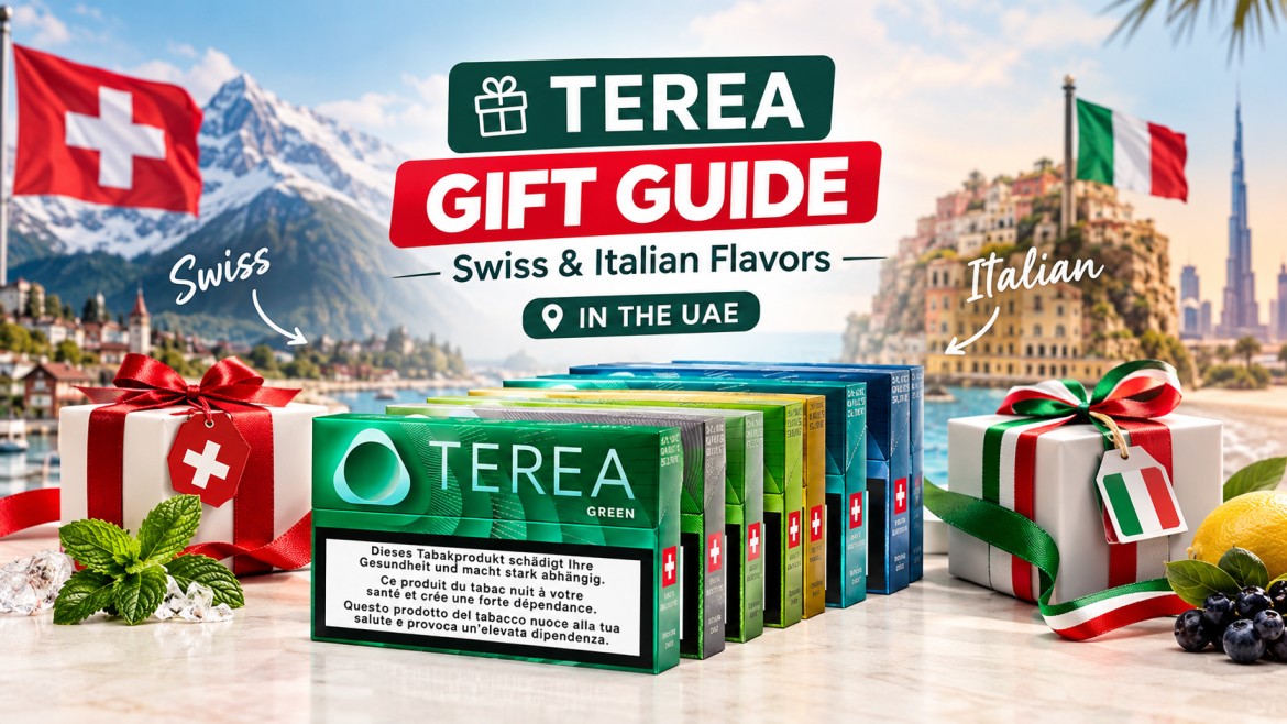 TEREA Swiss and Italian flavor packs for gifting UAE
